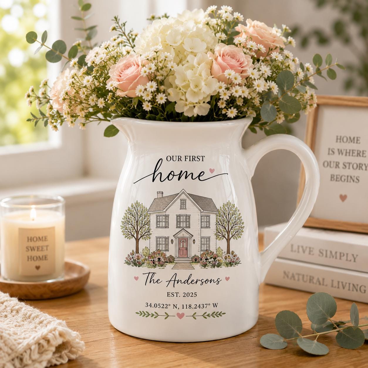 Personalized Our First Home Vase – product photo 5
