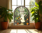 Ghost Reading Book Acrylic Suncatcher: Spooky Halloween Window Hanging – product photo 9