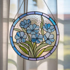Personalized Forget-Me-Not Suncatcher: Floral Window Decor – product photo 3