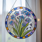 Personalized Forget-Me-Not Suncatcher: Floral Window Decor – product photo 5