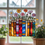 Flower Book Suncatcher: Custom Acrylic Window Hanging – product photo 2