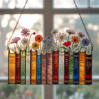 Flower Book Suncatcher: Custom Acrylic Window Hanging – product photo 3
