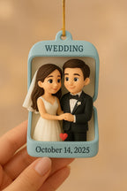 Personalized Engagement Ornament, Wedding Proposal Gift – main product view