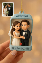 Personalized Engagement Ornament, Wedding Proposal Gift – product photo 2