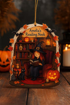 Personalized Ghost Reading Book Ornament – product photo 4