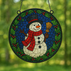 Acrylic Stained Glass Christmas Tree Suncatcher: Holiday Window Decor – product photo 3