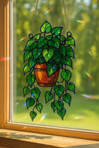 Pothos Suncatcher: Holographic Acrylic Broken Glass Effect – product photo 2