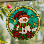 Acrylic Snowman Suncatcher, Holiday Window Decoration – product photo 2