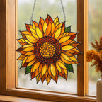 Acrylic Sunflower Suncatcher: Floral Window Hanging – product photo 2