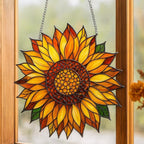Acrylic Sunflower Suncatcher: Floral Window Hanging – main product view