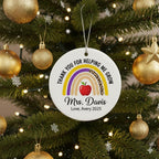 Personalized Teacher Christmas Ornament – main product view