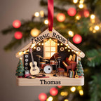 Personalized Music Room Ornament, Custom Musician Gift – main product view