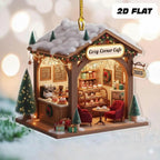 Miniature Christmas Village Bakery Ornament – main product view