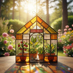 Personalized Greenhouse Faux Stained Glass Acrylic Suncatcher – product photo 2