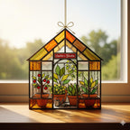 Personalized Greenhouse Faux Stained Glass Acrylic Suncatcher – product photo 3