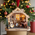 Personalized Music Room Ornament, Musician Gift – main product view