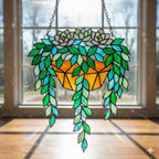 Holographic Succulent Suncatcher: Acrylic Window Decor with Metal Chain – product photo 2