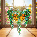 Holographic Succulent Suncatcher: Acrylic Window Decor with Metal Chain - product image 1