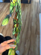 2D Flat Mystical Dragonfly Acrylic Suncatcher – Teal Wings Faux Stained Glass Suncatcher – product photo 2