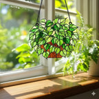 Pothos Plant Suncatcher: Faux Acrylic Window Hanging – product photo 4