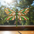 2D Flat Mystical Dragonfly Acrylic Suncatcher – Teal Wings Faux Stained Glass Suncatcher,Boho Acrylic - product image 1