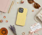 Personalized Pastel Striped Phone Case, Minimal Aesthetic Protective Cover for Iphone 17 16 Promax Samsung Google Pixel, Gift for Her