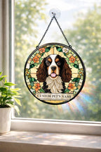 Custom Pet Portrait Stained Glass Suncatcher – main product view