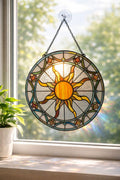Sun Stained Glass Suncatcher, Sunshine Window Hanging, Home Decor Gift - product image 1