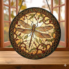 Personalized Dragonfly Glass Suncatcher – main product view