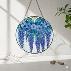 Forget Me Not Glass Suncatcher – Memorial Sympathy Gift – main product view