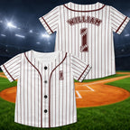 Personalized Kids Baseball Jersey, Custom Toddler Youth First Birthday Shirt – product photo 6