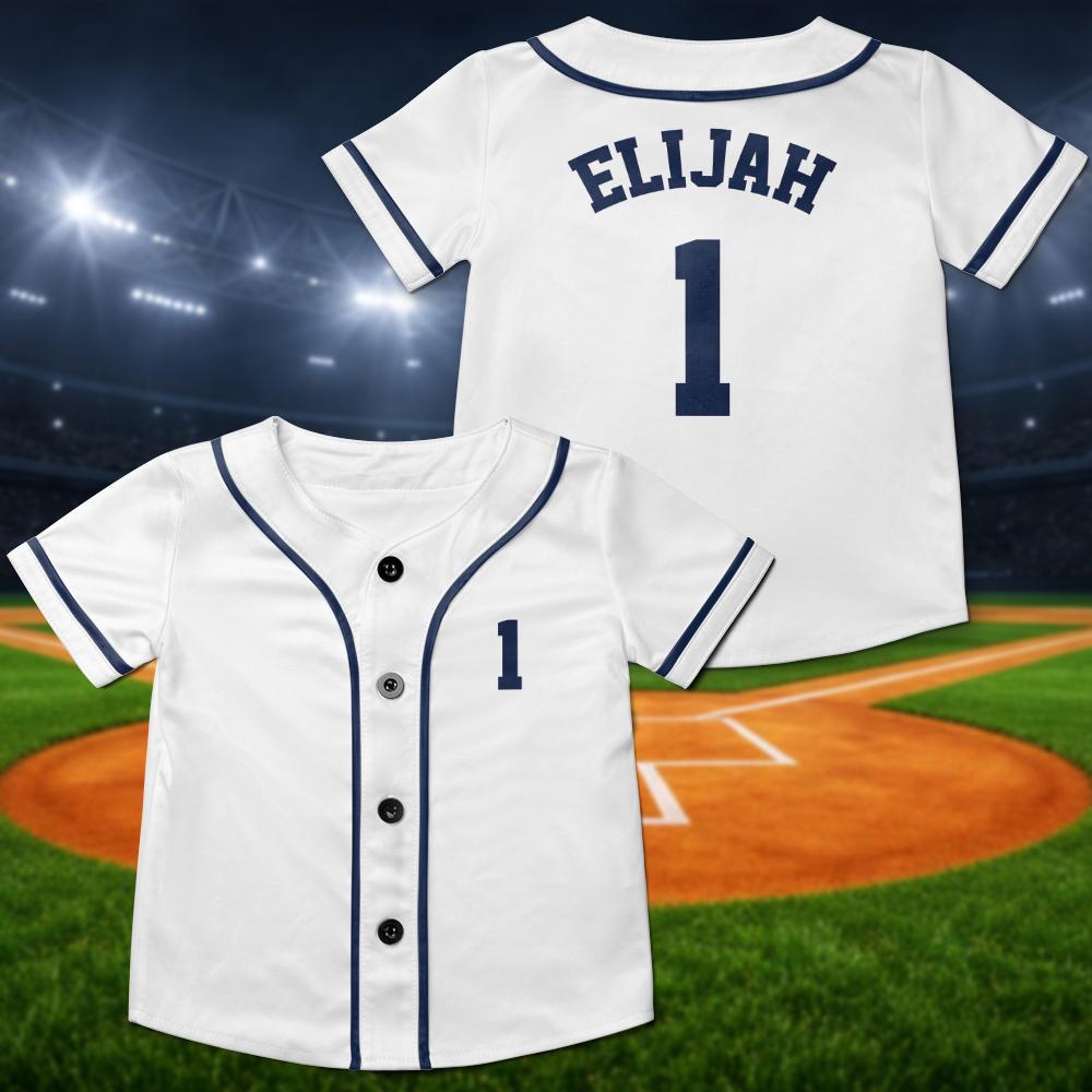 Custom Baseball Jersey, Kids First Birthday Outfit, Matching Family Baseball Shirt - product image 4