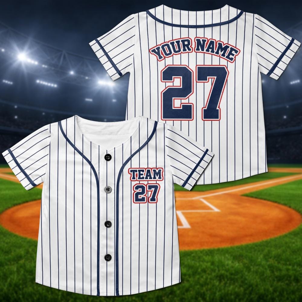 Custom Baseball Jersey, Personalized Team Shirt, Youth Adult Toddler Outfit - product image 1
