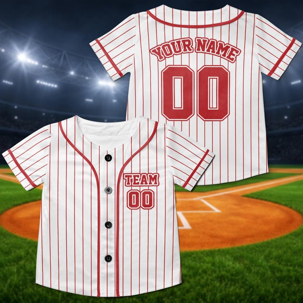 Custom Baseball Jersey, Personalized Team Shirt, Youth Adult Toddler Outfit - product image 7