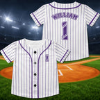 Personalized Kids Baseball Jersey, Custom Toddler Youth First Birthday Shirt – product photo 7