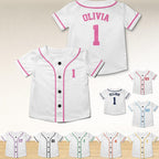Custom Baseball Jersey, Kids First Birthday Outfit – main product view