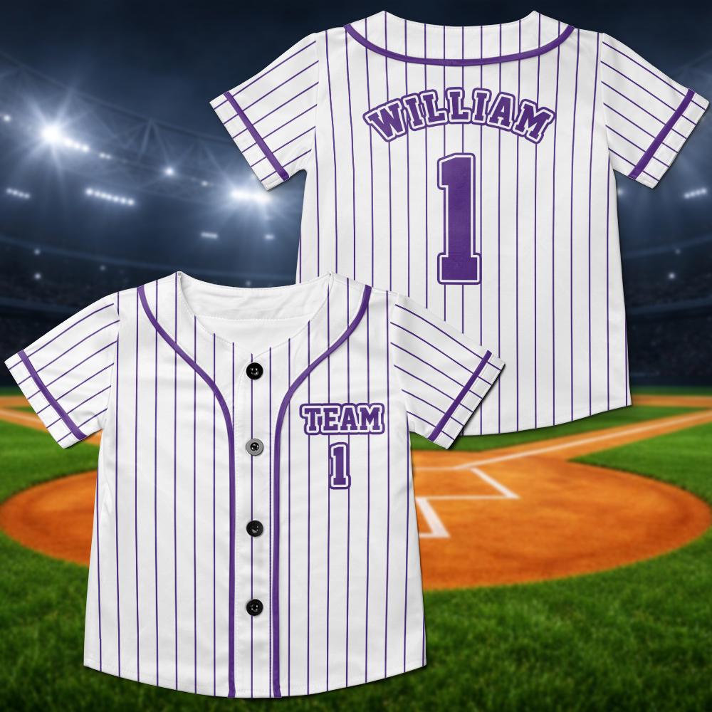 Custom Baseball Jersey, Personalized Team Shirt, Youth Adult Toddler Outfit - product image 9