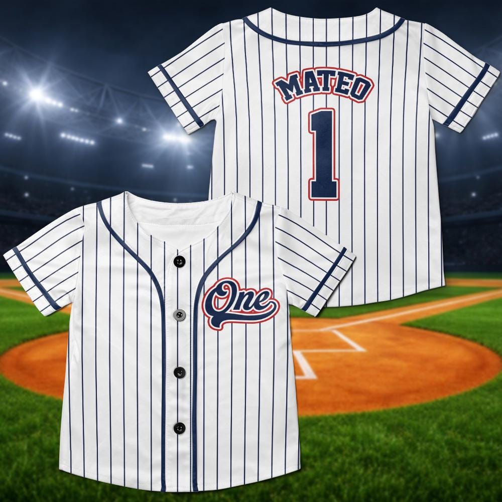 Personalized Baseball Jersey, Rookie Of The Year First Birthday Shirt - product image 5
