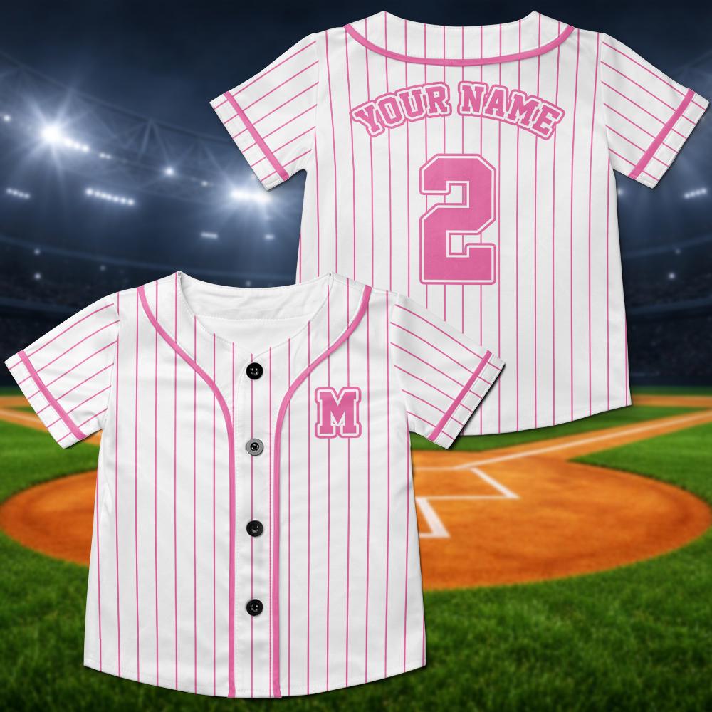 Custom Baseball Jersey, First Birthday Outfit, Toddler Boys Girls Athletic Wear - product image 10