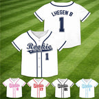 Personalized Rookie Of The Year Baseball Jersey, Kids First Birthday Outfit – main product view