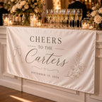 Personalized Cheers Wedding Bar Banner – product photo 8