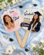 Custom Graduation Photo Fan, Class of 2026 Keepsake Prop – product photo 8