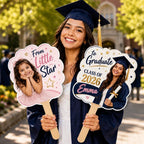 Custom Graduation Photo Fan, Class of 2026 Keepsake Prop – main product view