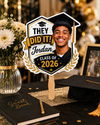 Custom Graduation Photo Fan, Class of 2026 Party Prop – product photo 8