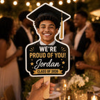 Custom Graduation Photo Fan, Class of 2026 Grad Party Prop – product photo 3