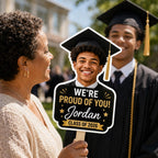 Custom Graduation Photo Fan, Class of 2026 Grad Party Prop – main product view