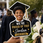 Custom Graduation Photo Fan, Class of 2026 Grad Party Prop – product photo 5