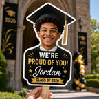 Custom Graduation Photo Fan, Class of 2026 Grad Party Prop – product photo 4