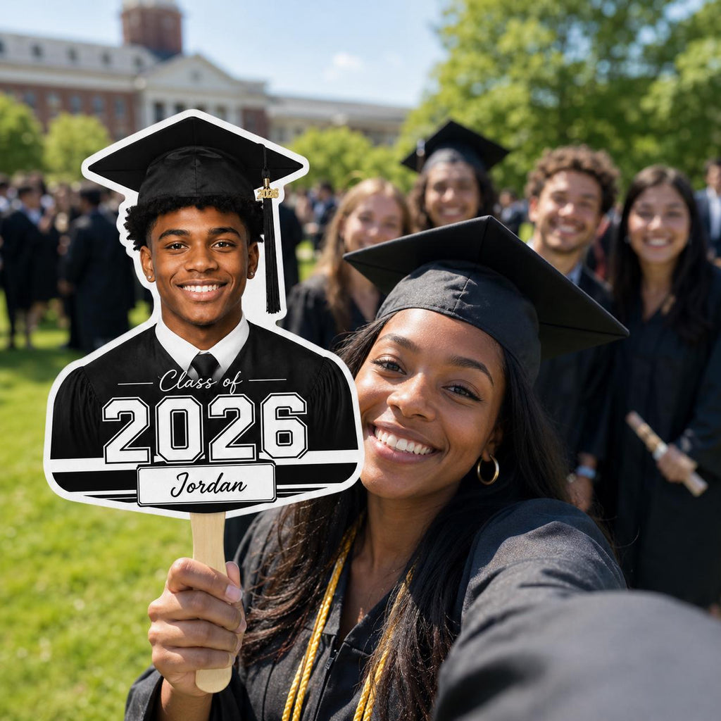 Custom Graduation Photo Fan, Class of 2026 Personalized Graduate Prop - product image 5