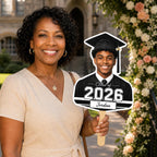 Custom Graduation Photo Fan, Class of 2026 Personalized Graduate Prop – product photo 6